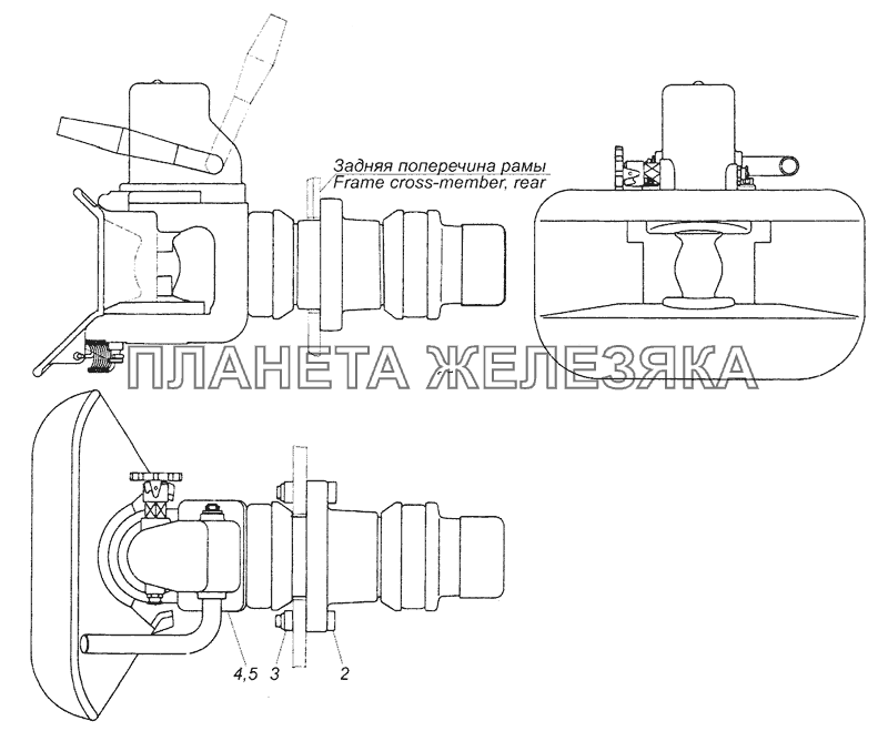 4308-2707001 Установка тягово-сцепного устройства КамАЗ-4308 (2008)